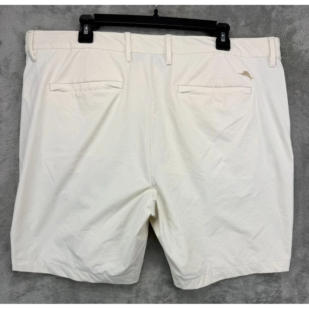 Tommy Bahama Men's Performance Shorts 40x8 White Ripstop‎ Golf